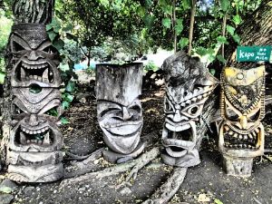 Tiki Masks - Maui - Alberta Wilderness Gallery