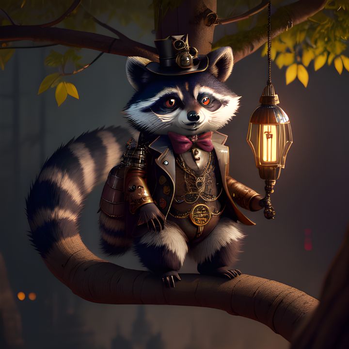 Raccoon 4 - Jonny Design by Photography - Digital Art, Fantasy ...