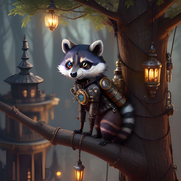 Raccoon 3 - Jonny Design by Photography - Digital Art, Fantasy ...