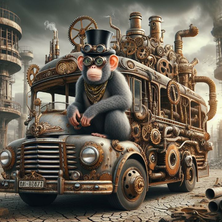 monkey on the bus - Jonny Design by Photography - Digital Art & AI ...