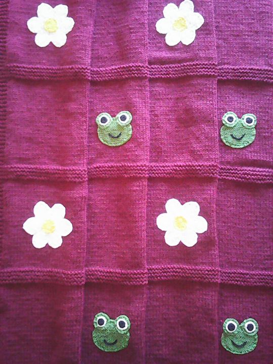 dark pink baby blanket