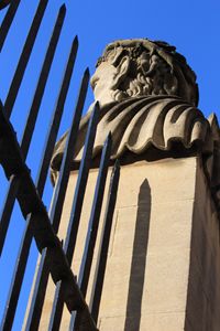 Railings and Statue