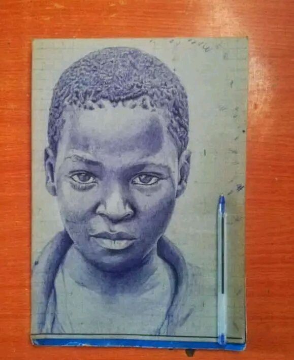 a drawing with blue ballpoint pen : r/drawing