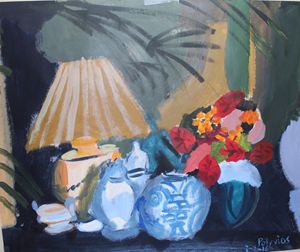 Console Table Decor - Polyvios' Paintings Etc.