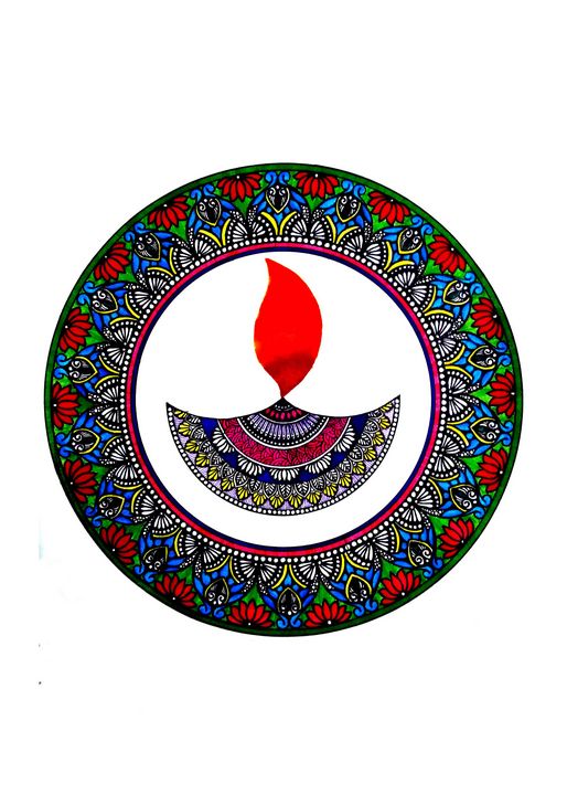 Lamp Mandala Sowmya Drawings & Illustration, Abstract, Geometric