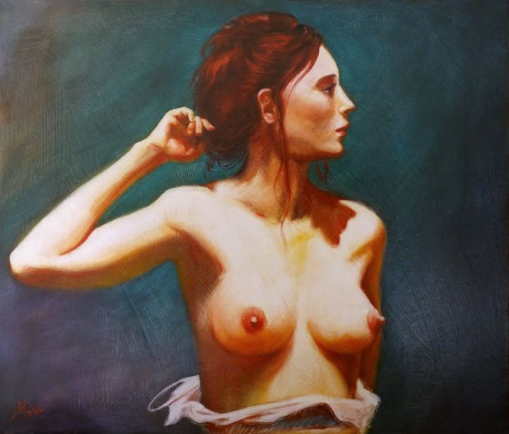 Lost woman - Isabel Mahe - Paintings and Prints, People and Figures, Female Form, Nude and Semi-Nude photo