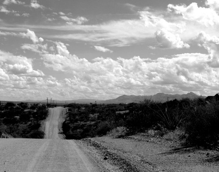 The Long Unpaved Road to the Border - C&J fine arts