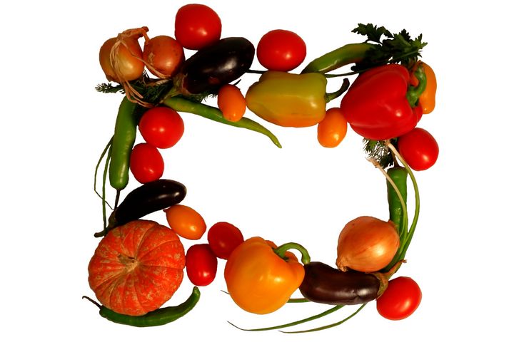 Colorful organic vegetarian art - Anastasia Crown