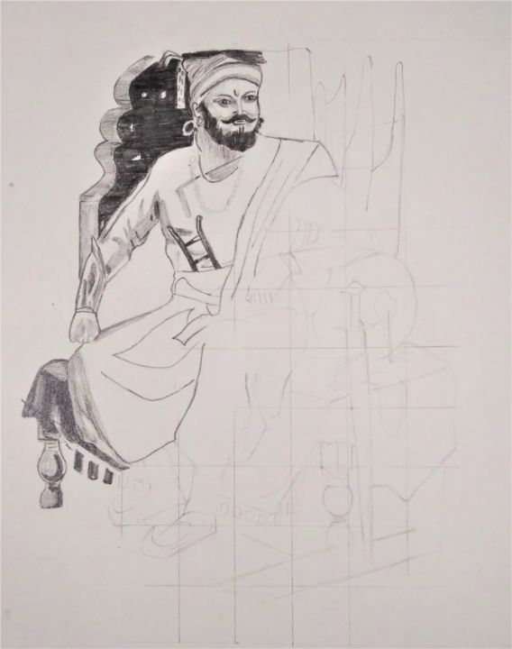 Pencil sketch of Chatrapati Shivaji Maharaj | Pencil sketch, Shiva tattoo  design, Drawings