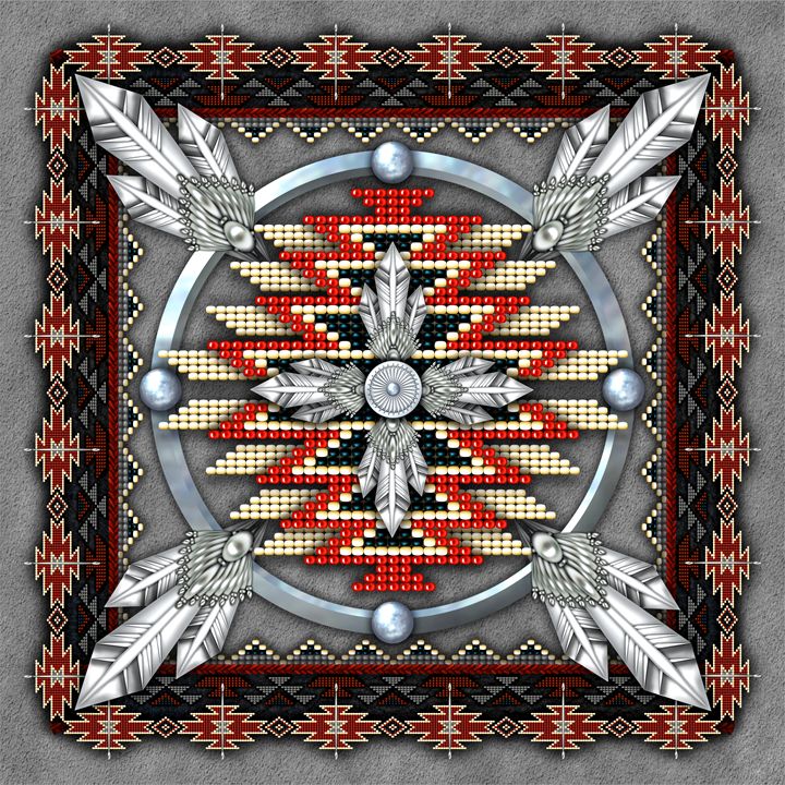 Native American Sunburst Tapestry - Naumaddic Arts - Digital Art ...