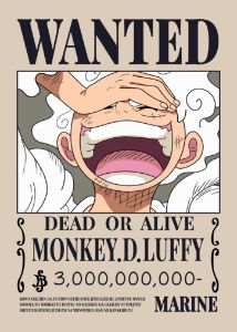 Luffy Gear 5 One Piece Wanted