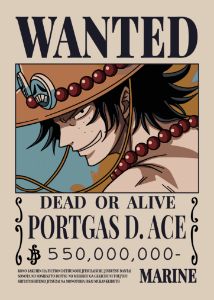 Portgas Ace One Piece Wanted