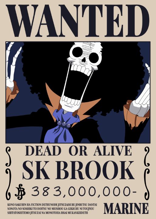Brook One Piece Wanted - One Piece - Digital Art, People & Figures ...
