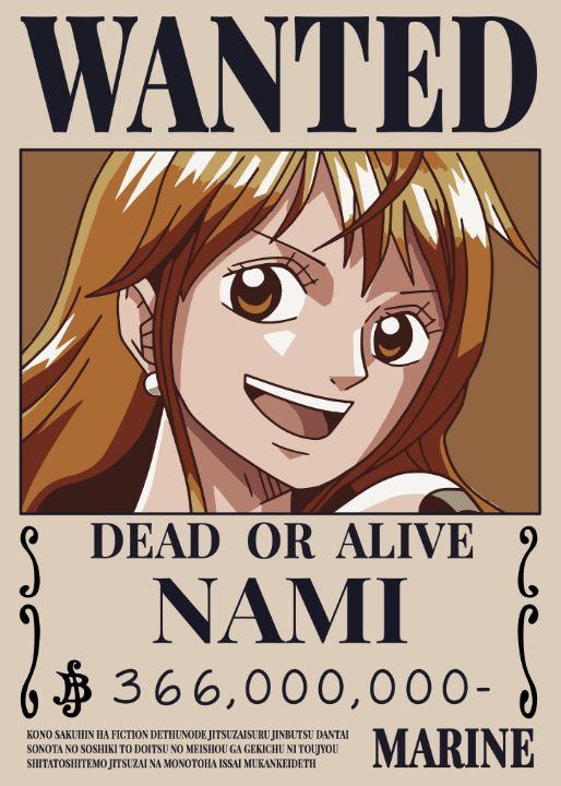 Nami One Piece Wanted - One Piece - Digital Art & AI, People & Figures ...