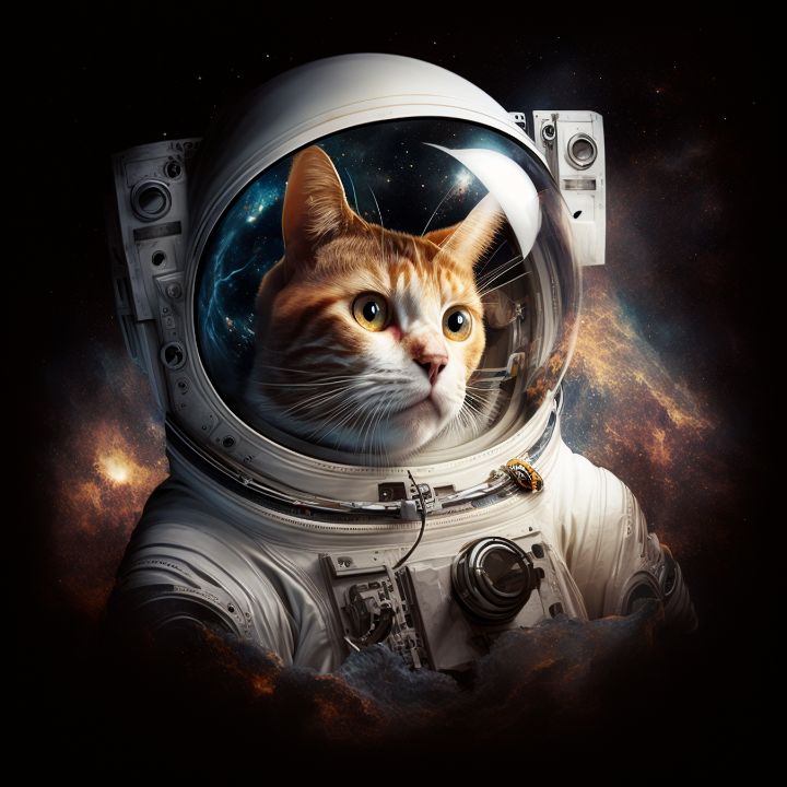 Astro Cat, Generative Ai   The Design Studio   Digital Art & AI