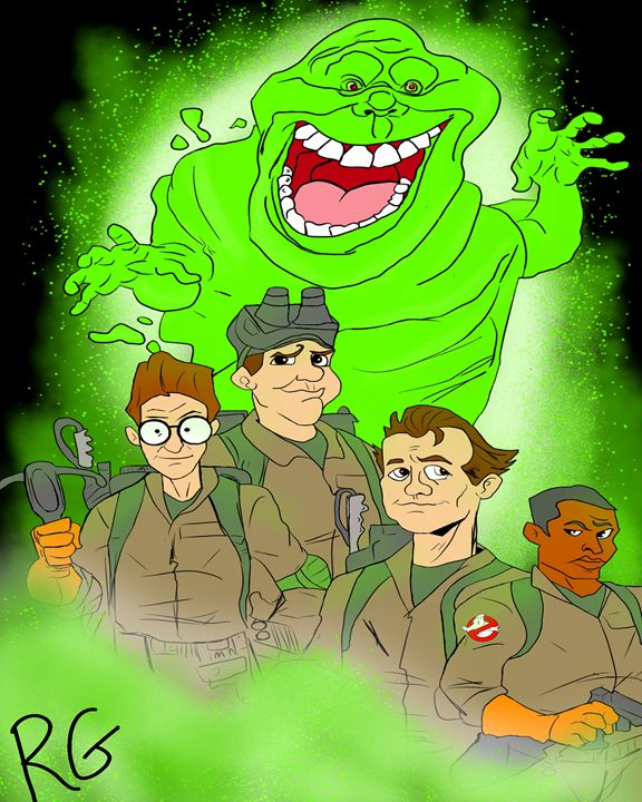 Ghostbusters Original Artwork - Rgillustration - Paintings & Prints 