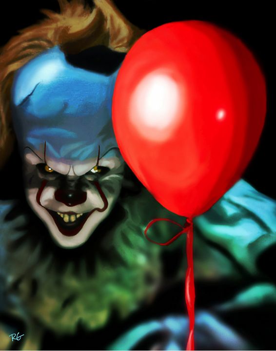 Stephen King It Clown Horror Art - RGIllustration