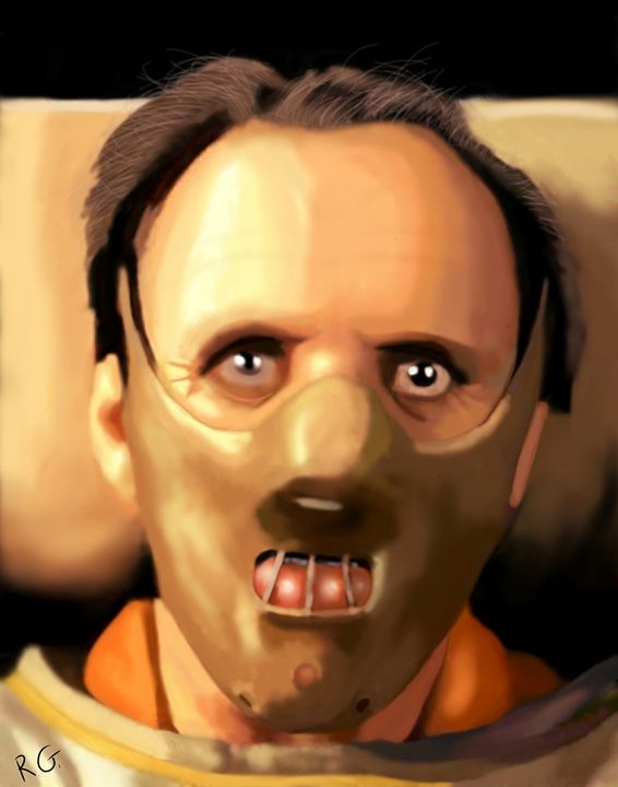 S8keMedia Hannibal Lecter Horror Characters Keyring 50mm x 35mm