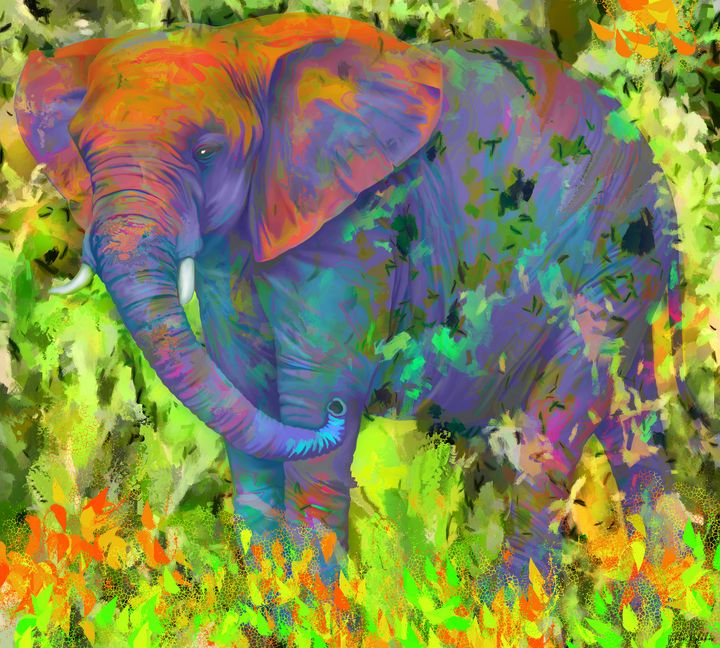 surreal elephant - Viktor Kulakov digital art & painting