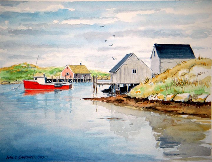 Peggy's Cove - Nova Scotia, Canada - Gardner Watercolors