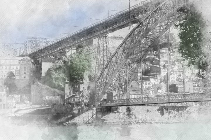 Eiffel bridge in Porto - Les carnets de l'architecte