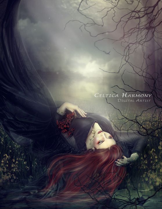 Black Veil of Night - Celtica Harmony - Digital Art & AI, Fantasy ...