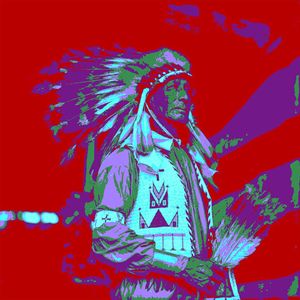 Native American Chief Pop art