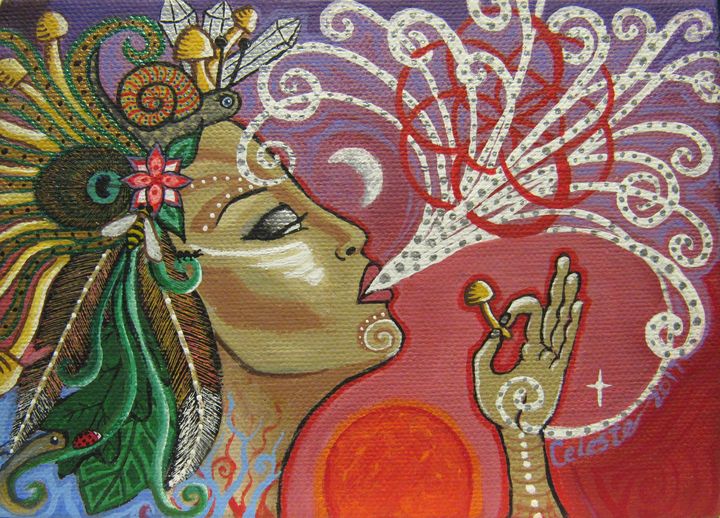 Nature Goddess Celeste Paintings Prints Fantasy Mythology Fantasy Men Women Females Artpal