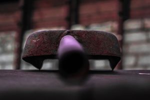 Shovel on a barrel