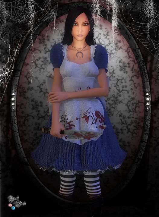 alice liddell (american mcgee's alice and 1 more) drawn by