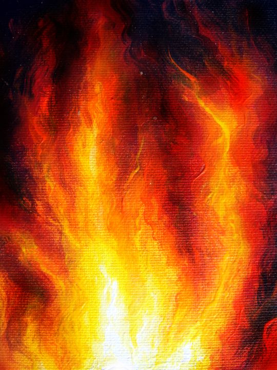 Wild fire 4 - Sofia Goldberg's Gallery - Paintings & Prints, Landscapes ...