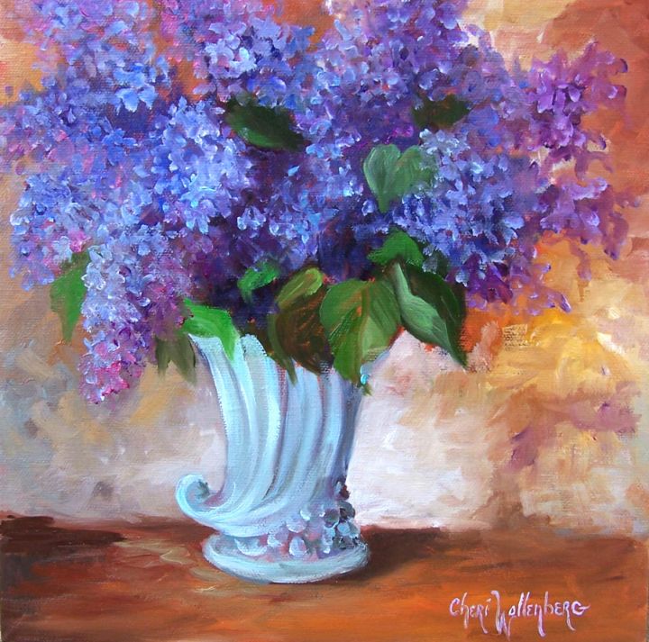 Lilac Bouquet by Cheri Wollenberg - Oil Paintings and Prints by Cheri ...