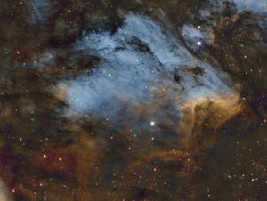 Pelican Nebula in Narrowband