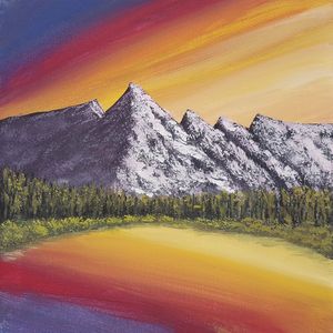 Red Oblivion Acrylic Painting - Brian Sloan Artist - Paintings & Prints,  Landscapes & Nature, Other Landscapes & Nature - ArtPal