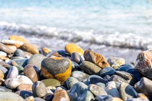 Heart Stone on a pebble beach
