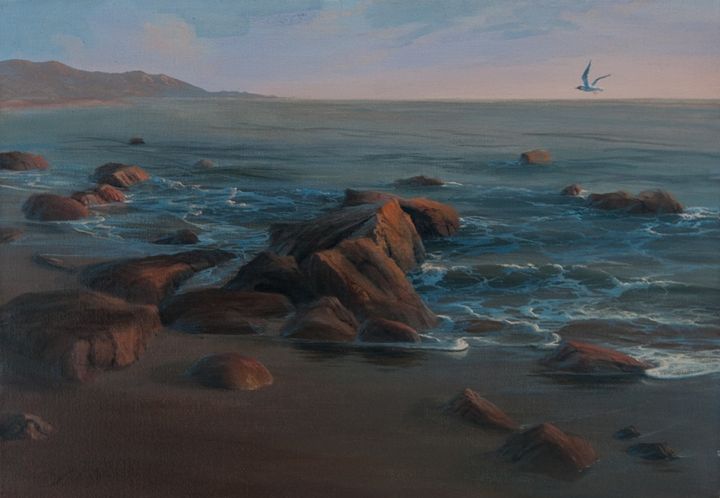 Dalshev A. "Gull over the sea" - Online art gallery. Ukraine artists