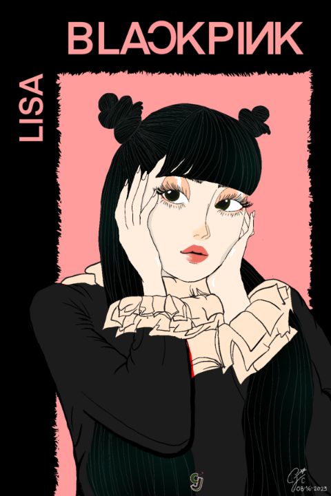 Blackpink Lisa in Anime Version - CJ Art Studio - Drawings ...