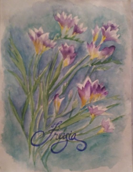 Purple Freesias - All Things Bright and Colorful