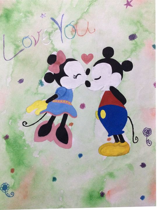 Mickey loves miney - Ruchi's creations