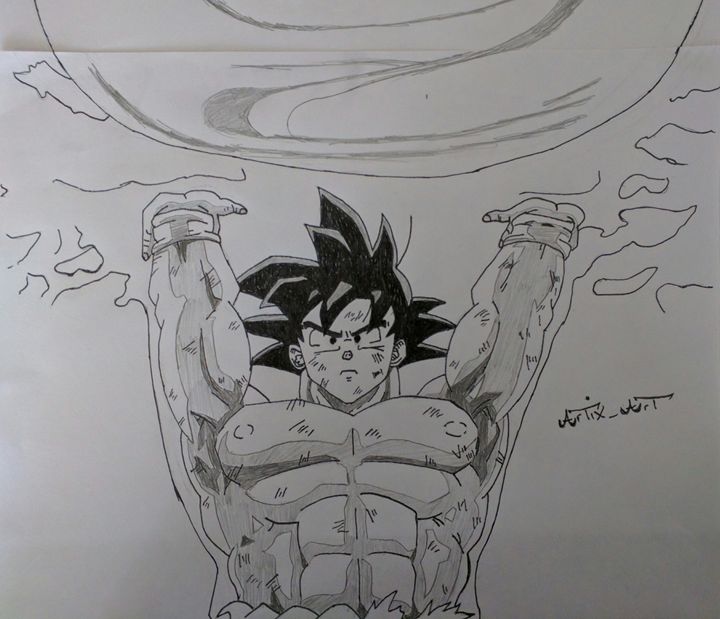 How to draw Goku (lineart) from Dragon ball Z 