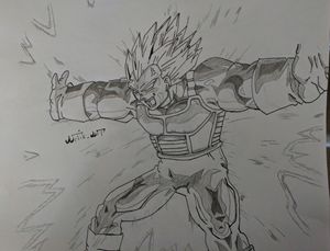 Finished drawing After COMMISSION ! Super vegeta Final flash Dragon Ball Z  Use ibis paint para el delineado y snapseed para los filtros.…