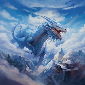 Ice Dragon Fantasy Art Prints - Art Print Gallery - Digital Art ...