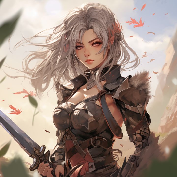 Cute Anime Girl: Enchanting Beauty with Majestic Powers in Captivating  Fantasy Art