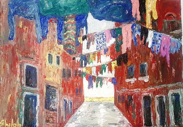 Laundry hanging in Venice Italy 2 - Dan Shiloh