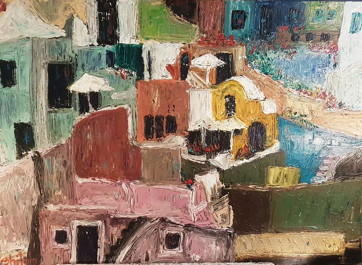 Greek Island village - Dan Shiloh