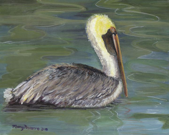 Perfect Pelican - HomemadeWithLove - Paintings & Prints, Animals, Birds ...