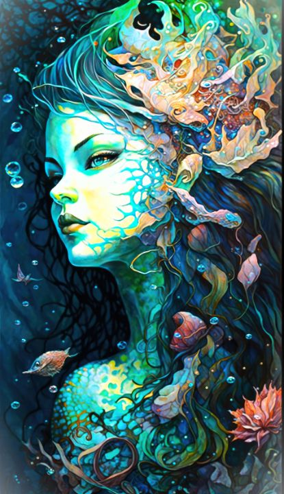 Beautiful Mermaid - D's Designs - Digital Art, Fantasy & Mythology ...