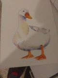 Original watercolor duck