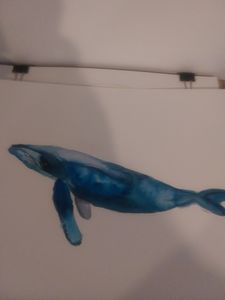 Original watercolor humpback whale