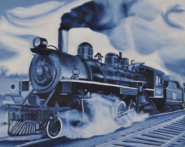 Locomotive Breath A M Peterson Paintings Prints Vehicles Transportation Trains Artpal